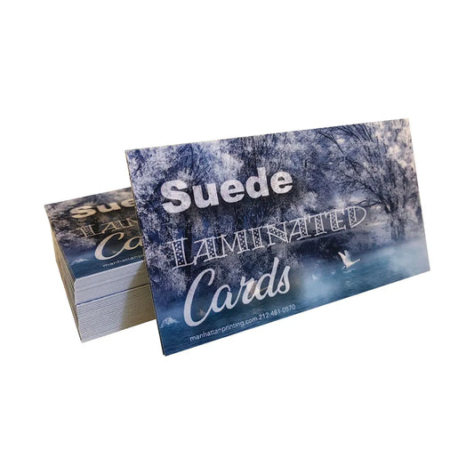 Suede Business Cards